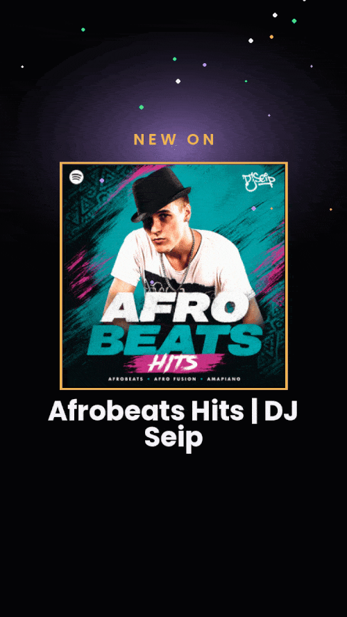 Auto-generated animated Playlist Reel example, showing a new placement on a curator's playlist, ready to post as a Story or Reel